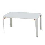 折りたたみ式 麻柄 リンネルテーブル テーブル カラー：ライトグレー