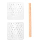 lulubelle レザークラフト刻印 レザークラフト用 刻印シート 工具セット 打ち具 アルファベット 数字