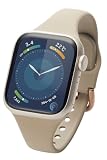 エレコム Apple Watch バンド 41mm 40mm 38mm 可愛い &me シリコン スリム 【Apple Watch SE2 9 8 7 6 5 4 3 2 1 対応】 グレージュ AW-41BDSCJGB