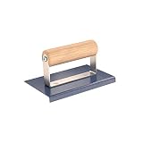 Bon 22-888 6-Inch by 4-Inch Blue Steel Sidewalk Edger with 1/8-Inch Radius and 3/8-Inch Lip with Woo