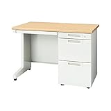 インテリア 家具 便利 おしゃれ 片袖机 RJ-107A-3 WMホワイトメープル引出A