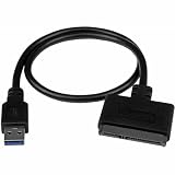 StarTech.com 2.5インチSATA - USB 3.1 アダプタケーブル USB 3.1 Gen 2(10 Gbps) 2.5インチSATA SSD/HDD対応 USB312SAT3CB