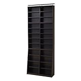 JKプラン Sanchi 1cm単位で棚が調節できる本棚(上置き付き） 文庫本ラック 幅90cm 高さ240cm ダークブラウン YH-110HSET-DB