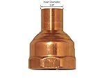 Libra Supply Wrought銅圧力削減メスアダプタ、銅圧力パイプ継手配管供給 1/2'' x 3/4'' (10 pack) LS-2214-P10 10