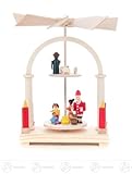 サンタクロースが付いているピラミッドのピラミッドおよび Kindern の x の深さの 2 床の幅 X の高さは 10 の cmx12 cmx10 cm の鉱石山ピラミッドのクリスマスのピラミッドを
