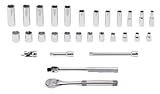 Stanley Proto J52220XL 3/8-Inch Drive Metric Combination Socket, Set, 6 Point, 29-Piece [並行輸入品]