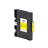 【J-ECO】 GC43Y イエロー 顔料 単品 Mサイズ ISO14001、ISO9001、CE、SGS認証 リコー用 互換インクカートリッジ ICチップ付き残量表示 (GC43 GC43S GC43K GC43C GC43M GC43Y GC43KS GC43CS GC43MS GC43YS)