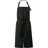 アイトス 胸当てエプロン 010/ブラック AZ-861239