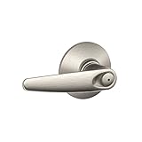 Schlage F40JAZ619 Jazz Privacy Lever, Satin Nickel [並行輸入品]