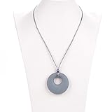Aishine Teether -Natural Pain Reduce Rainbow Silicone Teething Pendant Nursing Breastfeeding Necklac