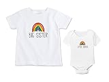 レインボーBig Sister Little Sisterシャツ(各別売り) カラー: ホワイト