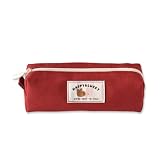 モノライク ハッピーとラッキーブロック ペンケース、赤ー - Happy and Lucky Block Pen case, Red ペンシルケース、ペンシルポーチ、オフィスポーチ