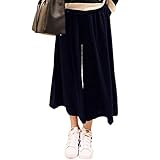 来慶[ライケイ] マタニティー ガウチョ パンツ ゆったり ワイド ラクラク (ネイビー, M)