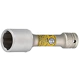 トネ(TONE) プロテクター付クイックフィット薄型ロングホイルナットソケット 3APQF-21LN 差込角9.5mm(3/8") イエロー 二面幅21mm