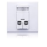 Leviton OSSMD-FFW Neutral, 3 by 3, Title 24 Compliant, Ambient Light Override, Self Adjusting, Dual 