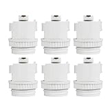DiCUNO ライティングレールソケット ダクトレール用 電球ソケット 白 E26口金対応 LED専用レール照明器具 天井照明 6個セット