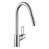 Hansgrohe 04701 Talisループシングルハンドルプルダウンキッチン蛇口with Toggle SP、 04701805