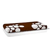 Organic Fitted Stepping Stone Crib Sheet Bark Brown [並行輸入品]