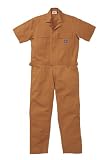 712 Dickies　ディッキーズ　夏用　半袖つなぎ 作業着ツナギ　ユニフォーム　　ブラウン 　　LL