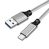 USB-C & USB-A 3.1(Gen2) ケーブル 0.2m Popolier【10Gbpsデータ転送/3A 60W高速充電】USB3.1 Gen2 USB-A to USB-C ケーブル 高耐久ナイロン スマートフォン、タブレット、ノートパソコンのタイプｃ機種に対応 (0.2m)