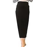 (マーシェル) Marshel マタニティ ロングスカート シンプル マキシ スカート ブラック L