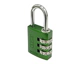 ABUS(アバス) ナンバー可変式南京錠 145-30 グリーン・00721244
