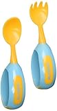 Kidsme My Turn Spoon and Fork Trainer Orange [並行輸入品]