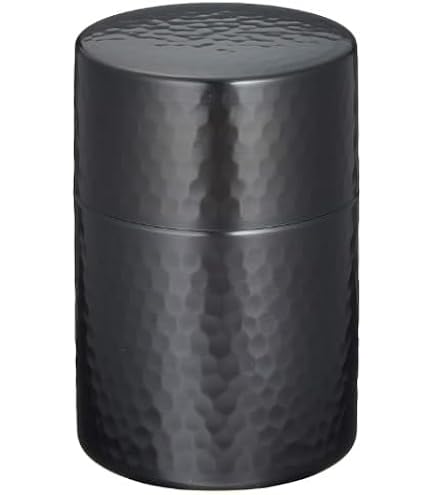 Amazon｜新光金属 茶筒 赤銅仕上げ 小(容量:150g) 純銅赤銅仕上げ 鎚目