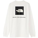 [ザノースフェイス] ロングスリーブバックスクエアロゴティー ユニセックス 中厚地 UVプロテクト 【FW23】ホワイト L