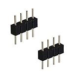 2個4ピンオスのLEDストリップコネクタSMD 3528 5050 半田付け不要RGB LEDテープ配線アダプタコネクタケーブルとリモートコントローラ間の接続