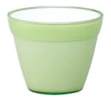 イタリア製樹脂ポット COCCO(コッコ) 8cm (穴無し) ライトグリーン 4個入り