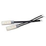 Goliton® 10X KSD9700 5A250V 75℃（N.O.）　ノーマルオープン温度スイッチ　サーモスタットサーマルプロテクタ　シルバー