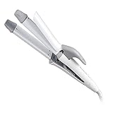 コイズミ カール&ストレート2WAYヘアアイロン マイナスイオン搭載 32mm 海外対応 ホワイト KHR-7810/W モノクローム [A