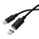 エレコム USB Type C ケーブル マグネット 脱着 1m 60W USB PD対応 [ショート・発火を防ぐブレーカー搭載] 【磁石で簡単に脱着できる】 ピタッとマグネット ブラック MPA-CCECMA10BK