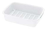リッチェル 水切り ホワイト シェリー 水切りバット L 抗菌加工