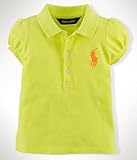 Ralph Lauren（ラルフ ローレン）ビッグ ポニー ポロシャツ 半袖（白色・レモン色・ピンク色）【月齢：1歳・1歳半・2歳】（並行輸入品） (18M（1歳半）, レモン色)