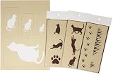 ジョーホク 【紙製ステンシル】 ねこセット（Amazon限定セット）