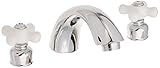 Magellan Widespreadバスルーム蛇口with磁器クロスハンドル 5-3/4" in Spout Reach EB961PX 1
