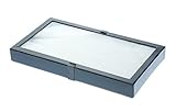 SE JT9216 14-1/2" x 8" x 1-3/4" Glass Top Display Riker Box [並行輸入品]