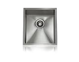 Lenova SS-0Ri-S4 Zero Radius Stainless Steel Single Bowl Undermount Kitchen Sink, Small by Lenova