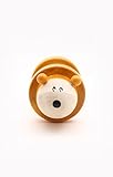 Caravan Handcrafted Wooden Rolling Rattle Animal Toy in Natural Ivory Wood for Toddlers- [並行輸入品]