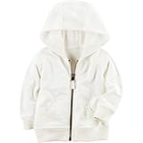 Carter's(カーターズ) ジップフロントフレンチテリーフード ホワイト アウターパーカー 18ヶ月【並行輸入】