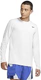 ナイキ DRI-FIT レジェンド 長袖 Tシャツ ホワイト/ブラック 718838 100 2XL