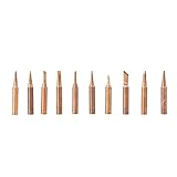10個はんだごて先 はんだヒント はんだ付けステーション 無鉛銅900M-T 936,937,938,969,8586 はんだ付けステーション