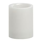 Candle Impressions CAT64400WH01 4-Inch Smooth Flameless Candle with Vanilla Fragrance, White [並行輸入品]