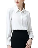 [RCL] シャツ ブラウス レディース 長袖 柔らかい ゆったりノーアイロン オフィス カジュアル ファッション 通勤 春 秋 日常 高通気性 XS～3L