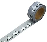 MANGO ART COMPANY マスキングテープ パンダモン 20mm幅×7m グレー MACMT-4