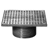 Zurn Wilkins zn400 – 5sタイプ" s " 5 "床ドレインStrainer Polished Nickleブロンズ