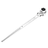 KKmoon ラチェットスパナ 19 / 22mm ラチェットレンチ クイックレンチ 調整可能