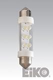 Eiko LED-12-FESTOON-W Festoon 6 LED Halogen Bulb, 12V, White [並行輸入品]